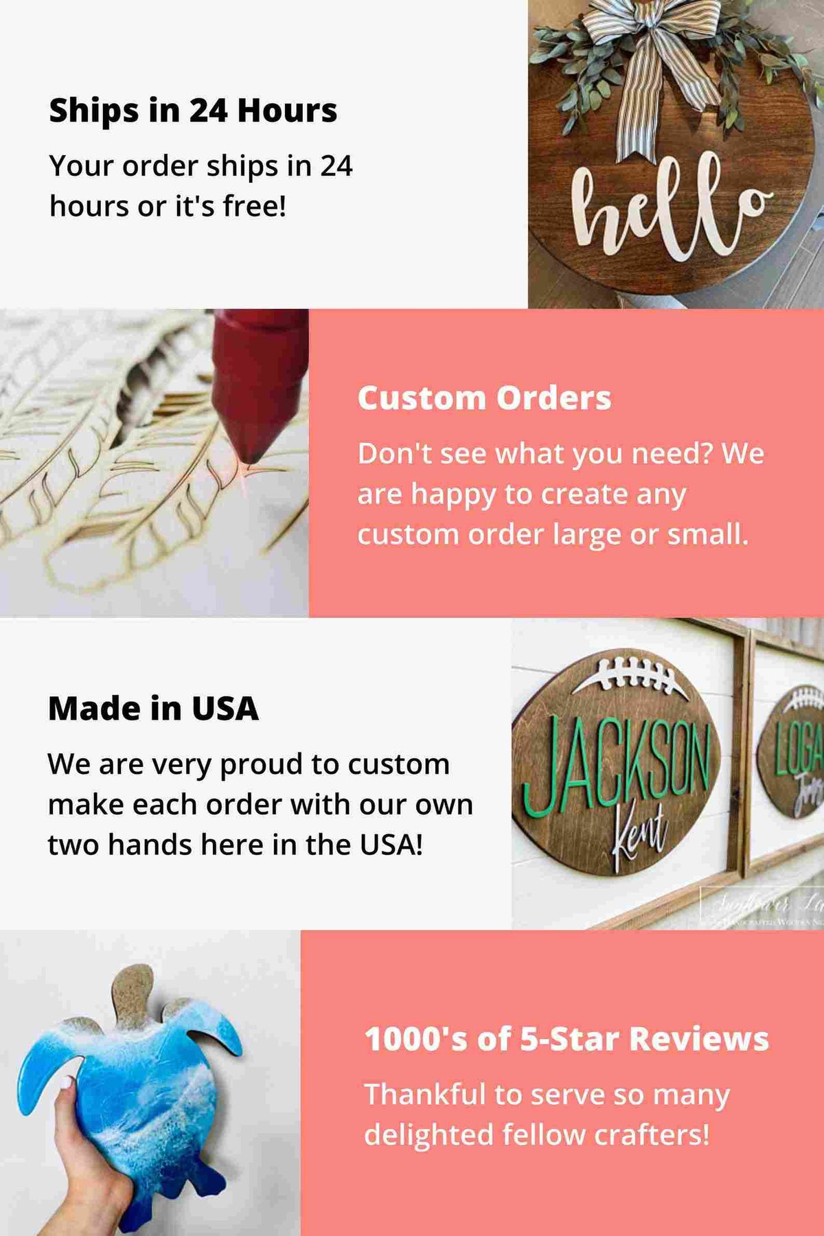Welcome Sign Unfinished Wood Cutout Home Decor DIY