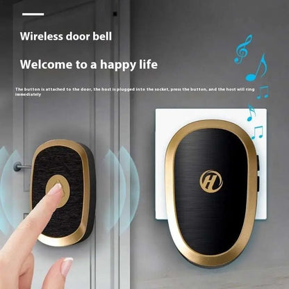 Black Gold Doorbell Wireless Home Electronic